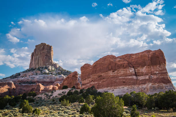 istock Rocks-monuments against the blue sky. Deserted Arizona, USA 835889576
