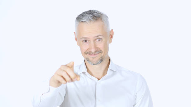 istock Man Pointing with Finger , Portrait 835892188