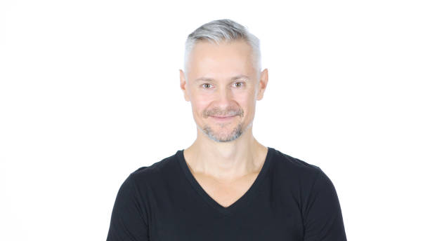 istock Portrait Of Smiling Middle Aged Man, White Background 835892356