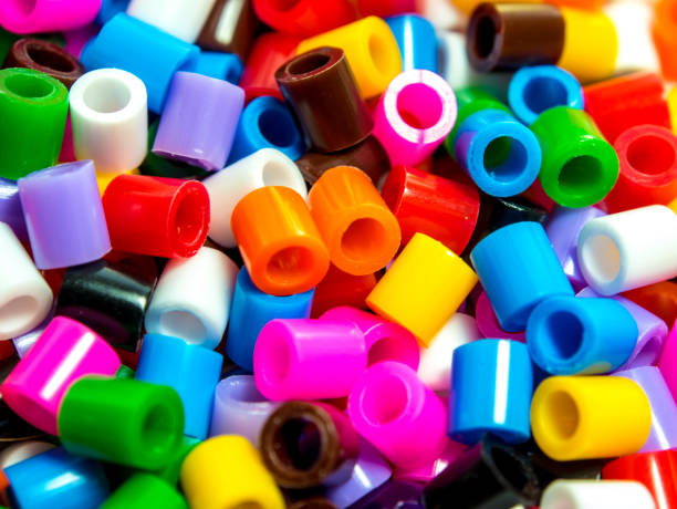 istock Texture of multicolor beads, colorful background 835900904