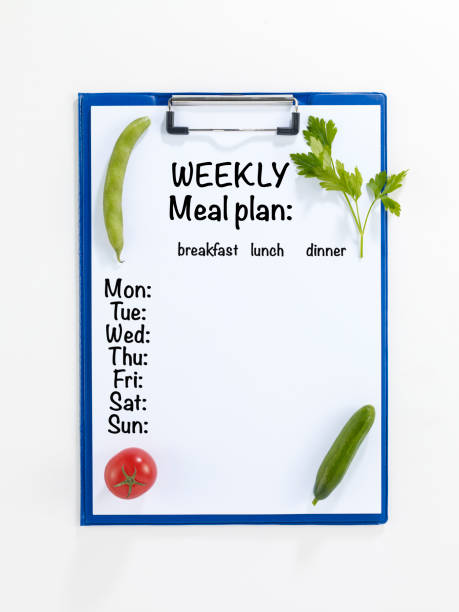 주간 식사 계획 - weight reduction plan 뉴스 사진 이미지