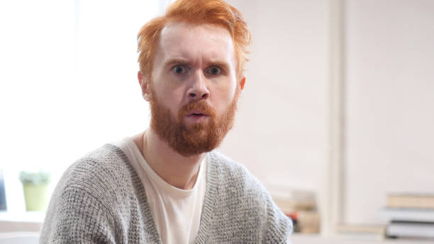istock Shocked, Stunned Man with Red Hairs 835909264