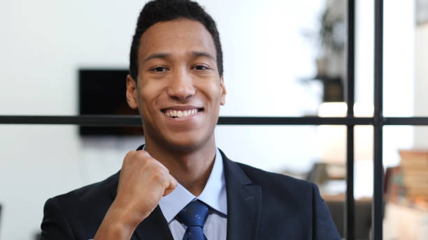 istock Excited Black Businessman Celebrating Success 835909478