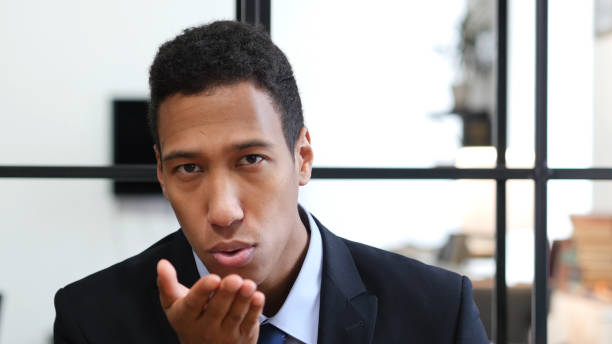 istock Flying Kiss by Black Businessman 835909920