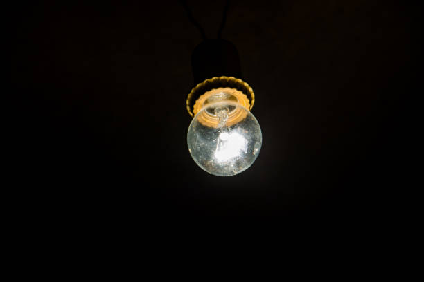 istock Electric light bulb on the dark background 835910124