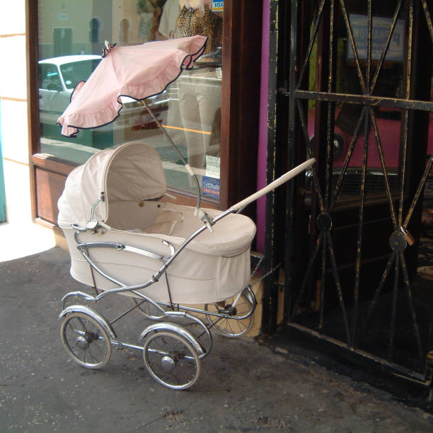 Cape Town, South Africa - November 04, 2002 : Baby carriage in Long street, Cape town
