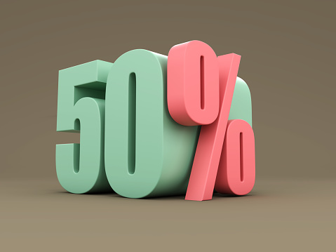 Fifty Percent - 3D Rendering Image