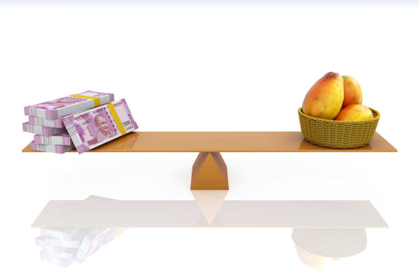 istock Indian Currency with Papaya 835922768