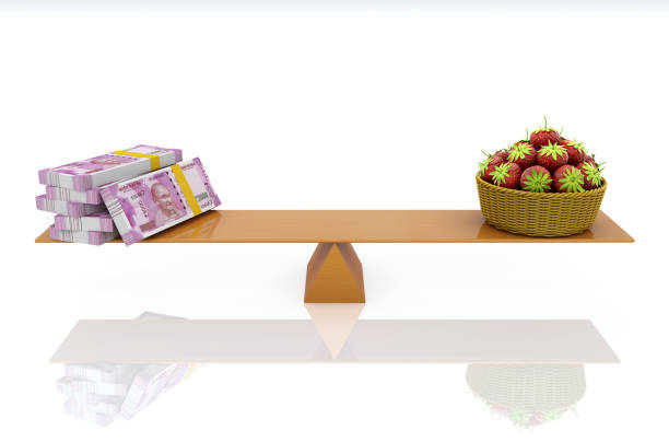 istock Indian Currency with Strawberry 835922784