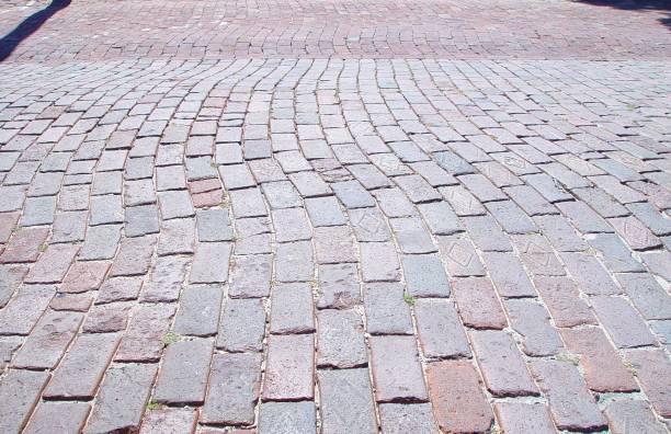 istock Closeup of Florida brick street 835938036