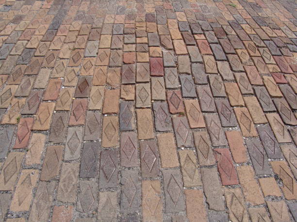 istock Closeup of Florida brick street 835940464