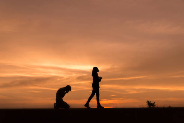istock Silhouette of couples who are quarreling 835943280