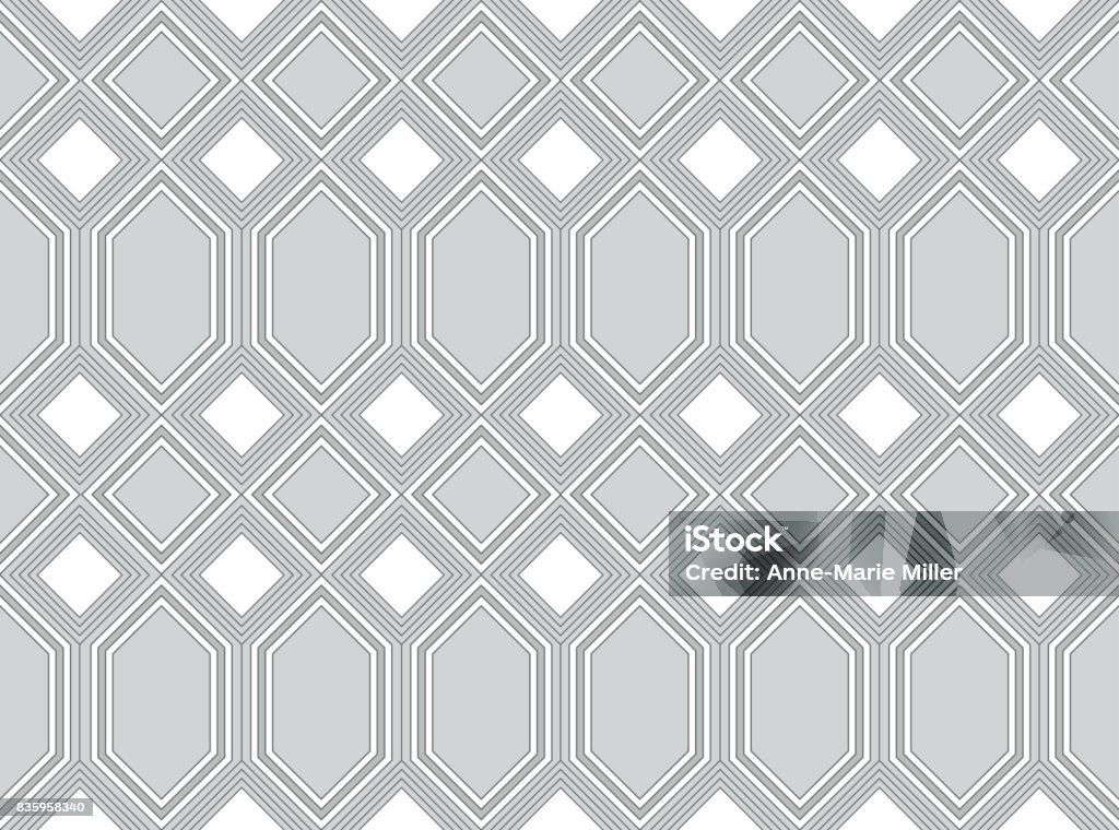 Pattern In Grey Grey Geometric Seamless Pattern Stock Illustration - Download Image Now ...