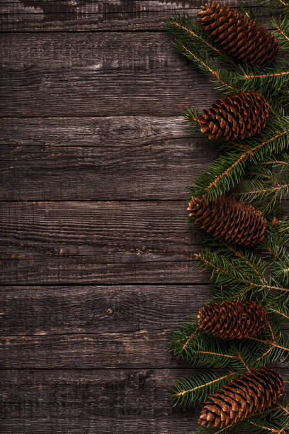istock Christmas wooden background. 835970620