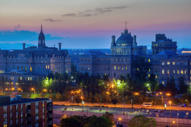 istock Panorama of Montreal at sunset 835973368