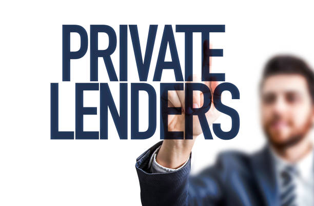 A man wrote the words private lenders