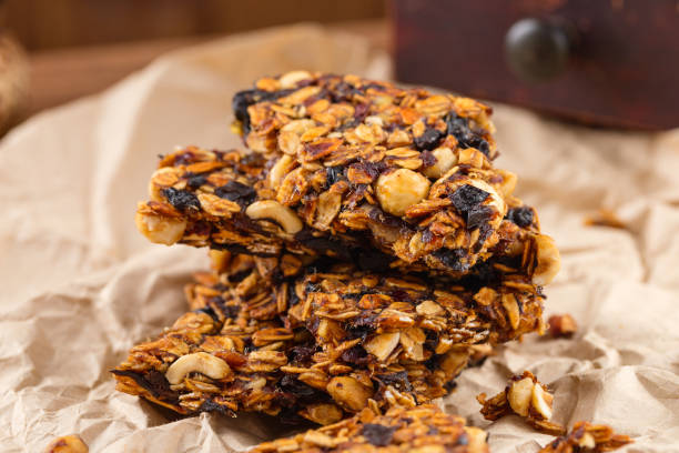 istock Homemade granola bars with prunes and nuts 835991994