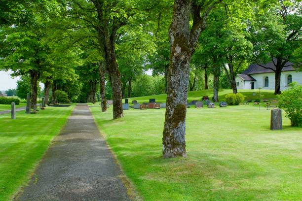 upphärads kyrkogård 私はスウェーデン - vastergotland ストックフォトと画像