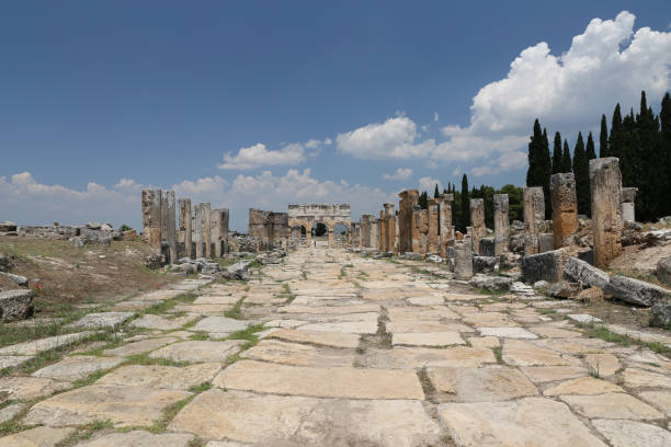 istock Frontinus Gate and Street in Hierapolis Ancient City, Turkey 835999230