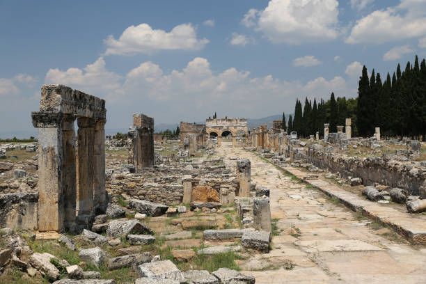 istock Frontinus Gate and Street in Hierapolis Ancient City, Turkey 835999254