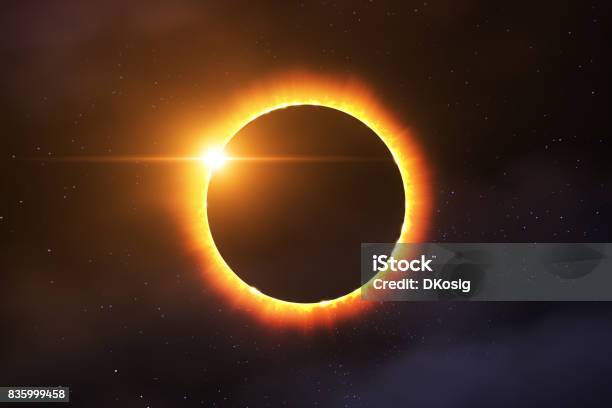 Total Solar Eclipse Stock Photo - Download Image Now - Solar Eclipse, Eclipse, Sun