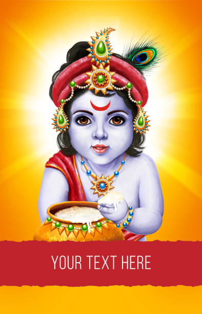 Baby Krishna Backgrounds Illustrations, Royalty-Free Vector Graphics & Clip  Art - iStock