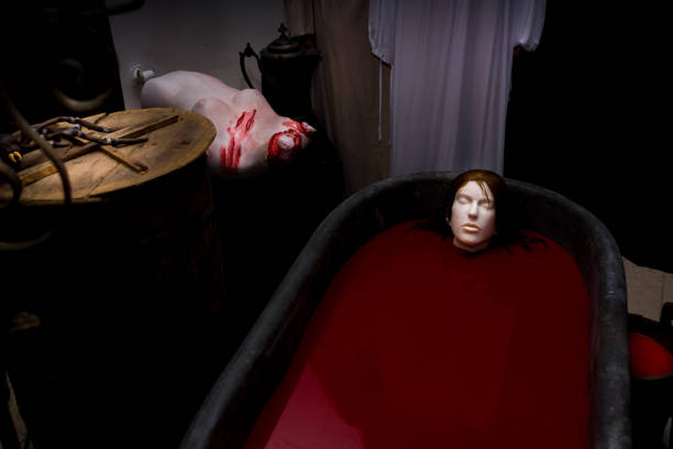 istock Vampire bathing in a tub full of blood. 836015504