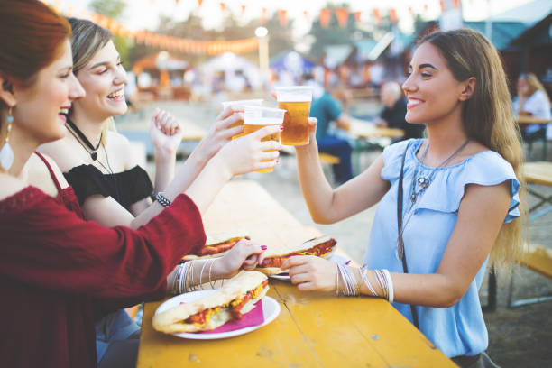 istock Enoying bear and fast food 836020176