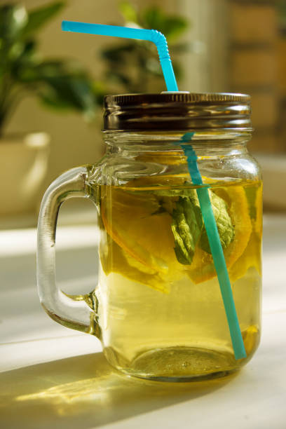 istock Sweet tea with lemon and mint, Lemonade with mint 836020238