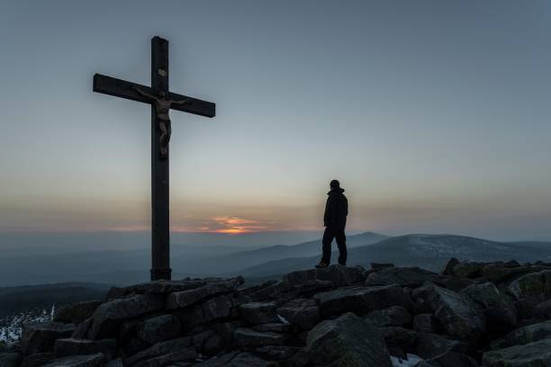 istock Sunset on the mountain lusen in the bavarian forest, Germany 836023540