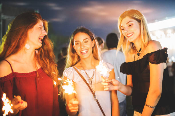 istock Best friends on summer festival 836030822