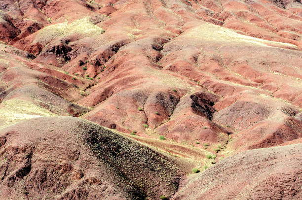 istock Multicolor soil of mercury occurrence in Altai steppe 836048052
