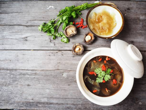 istock Chinese soup with shark fin 836051912