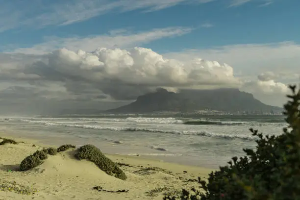 Cape Town (South Africa) great view from Bloubergstrand