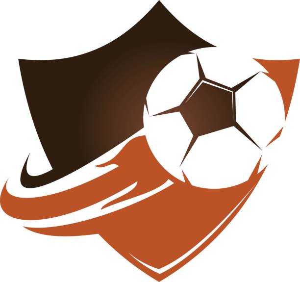 在盾牌上的火足球 - indonesia football 幅插畫檔、美工圖案、卡通及圖標