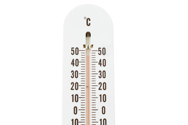 istock thermometer with hot temperature isolated on white 836062404