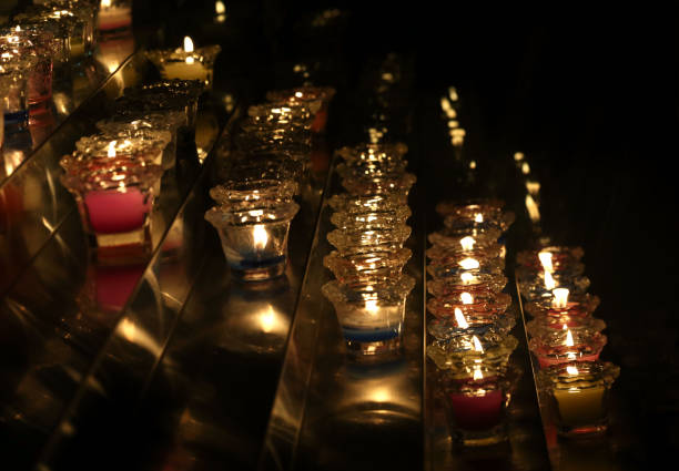 istock Candle in church 836074144