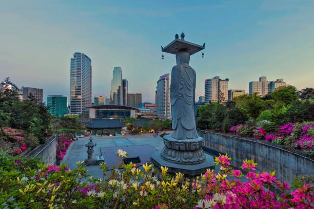 istock Buddha statue at Bongeunsa Temple 836076740