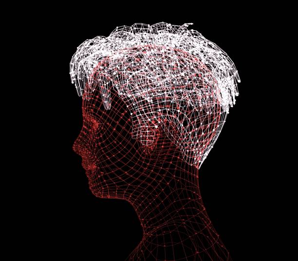 istock Head of the Person from a 3d Grid. 836084852