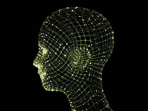istock Head of the Person from a 3d Grid. 836084876