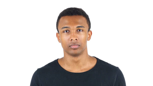 istock Portrait of Black Man on White Background 836090870