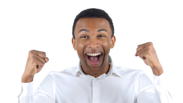 istock Happy Afro-American Man Celebrating Success 836091052