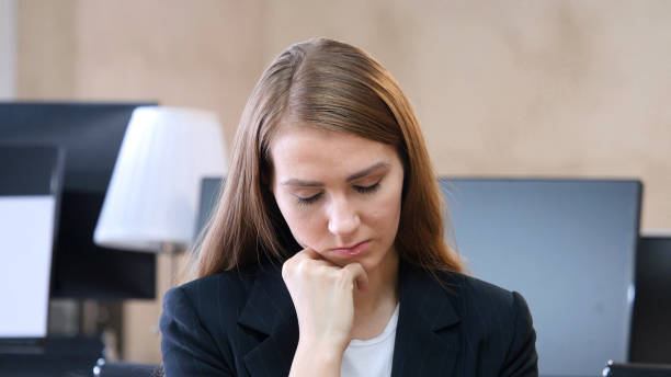 istock Sleeping Woman in Office, Portrait 836094552