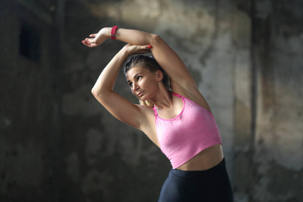 istock Beautiful woman stretching 836095150