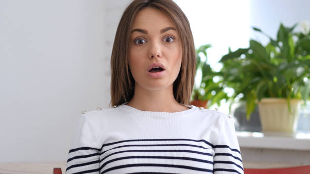 istock Beautiful Young Woman Gesturing Shock, Astonished 836102060