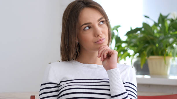 istock Beautiful Thinking Woman Gesturing  Brainstorming 836102072