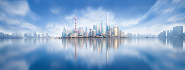 istock modern city skyline ,shanghai pudong, China. 836105888