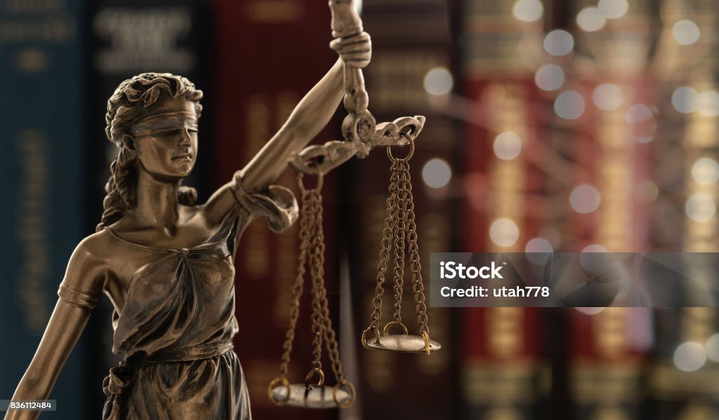 justice law legal Justice law legal concept. statue of justice or lady justice with law books background. Lady Justice Stock Photo