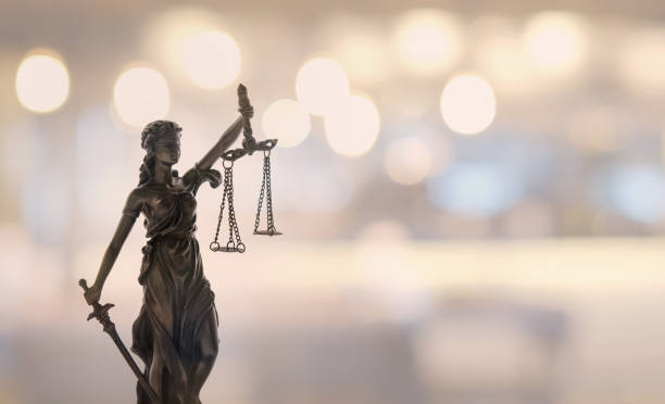 law justice Justice law legal concept. statue of justice or lady justice with bokeh background. legal trial stock pictures, royalty-free photos & images