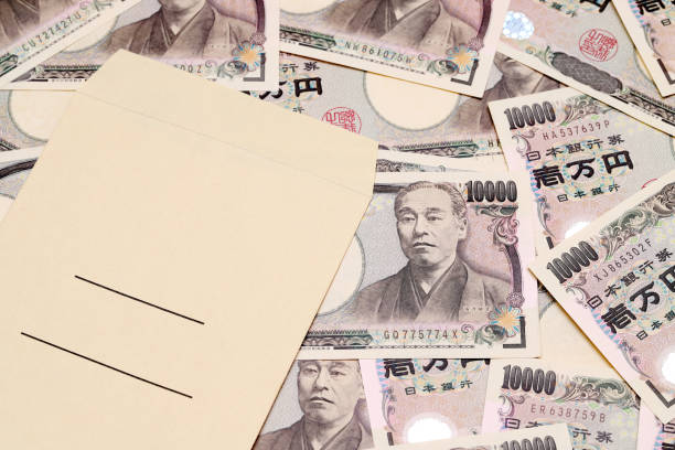 istock Background of japanese money 836113800